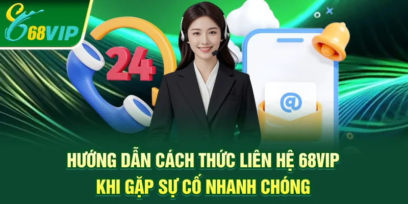 Hướng dẫn cách thức liên hệ 68vip khi gặp sự cố nhanh chóng